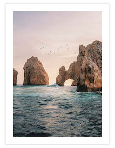 Unframed Art Prints: Capri Rock Sunset