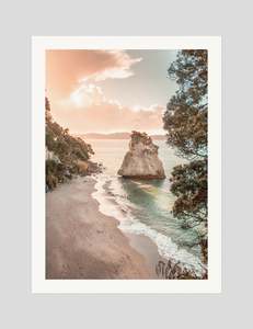 Cathedral Cove Sunset