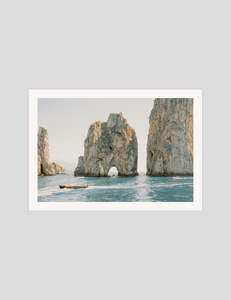 Coastal Beach Art Prints: Faraglioni Rock