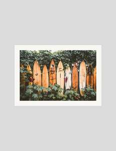 Unframed Art Prints: Surfboards in Hawaii