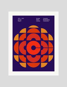 Mid Century Modern Art Prints: Société Radio Canada