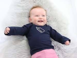Tops: Merino Baby Top - Bottle Print - MBT3