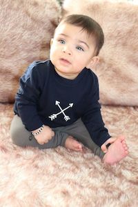 Merino Tops: Merino Top - Arrow Print - MTP80