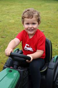 Tops: Tee Shirt - Tractor Print