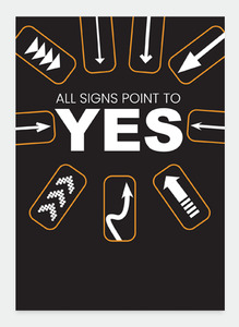 Quotes Wholsale: MM201 - all signs point to yes (Pack of 6)