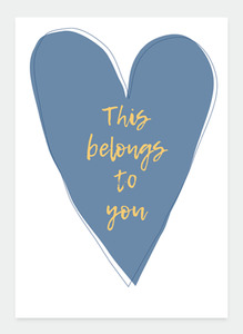 Quotes Wholsale: MM195 - This belongs to you (pack of 6)