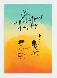 Quotes Wholsale: PR015 - You are the best part (pack of 6)