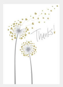 Thank You Wholesale: MM206 - Thanks dandelion  (pack of 6)