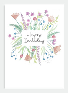 Latest Designs Wholesale: RM004 Happy Birthday Flowers (Pack of 6)
