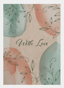 MM226 With Love green/peach (Pack of 6)
