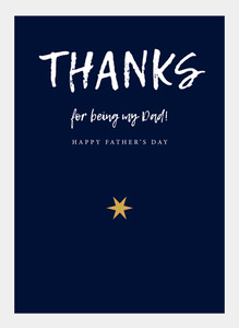 All Occasions Wholesale: MM169 Thanks for being my Dad  (pack of 6)