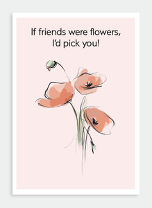 All Occasions Wholesale: PR004 If friends were flowers (Pack of 6)