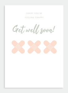Get Well Sympathy Wholesale: MM185 Feeling Crappy (pack of 6)