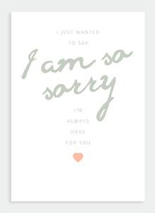 Get Well Sympathy Wholesale: MM183 I am so sorry  (pack of 6)