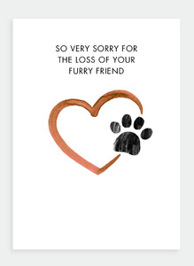 Get Well Sympathy Wholesale: MM145 Furry Friend Loss (Pack of 6)