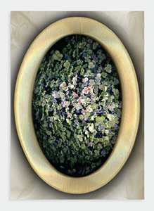 Flora Lynn Hurst Wholesale: LH34 Hydrangea Oval Frame (Pack of 6)