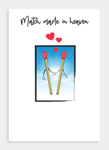 Wedding Romance Wholsale: PR002 Match Made in Heaven (Pack of 6)