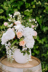 Decor Hire: Everlasting White Flower Foliage