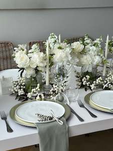 Decor Hire: Ribbed Clear Glass Vases