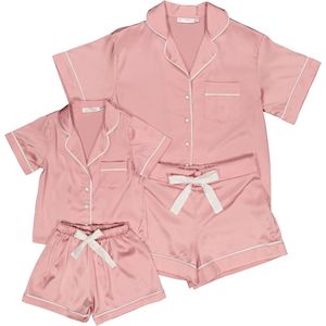 Sienna Mini Short Satin PJs | Dusty Rose