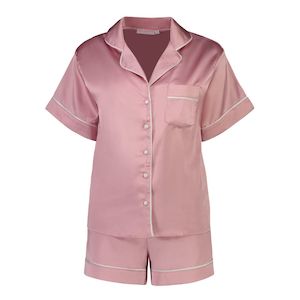 Sienna Short Satin PJs | Dusty Rose