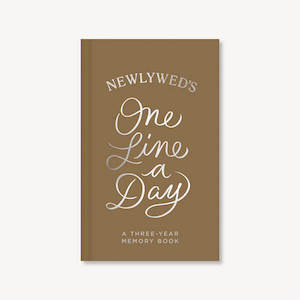 Newlyweds: A Three Year Memory Book  | One Line A Day