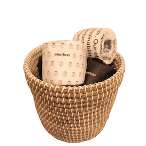 Baskets: Cane White Basket