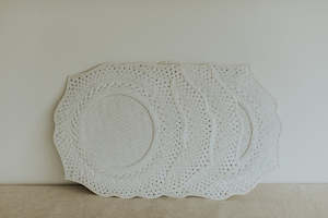 Placemats: White Wicker Placements