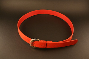 Belts: Jeans Belt Red