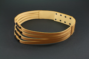 Belts: Quad Belt Tan
