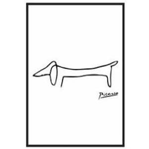 Box Frame Canvas Print - Dog