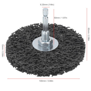 100MMBLACK CLEAN & STRIP DISC WITH ADAPTOR 100MM
