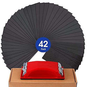 Sandpaper: 42pcs Sandpaper P120 - P3000 with Sanding Block