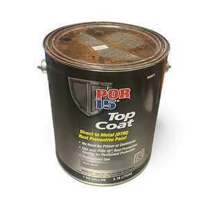 Top Coat Gloss Flat Gray - Gallon  RUSTY LID PRODUCT 100%