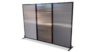 Products: Afford-A-Wall Folding Room Divider (Polycarbonate) - Portable Partitions New Zealand
