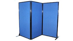 Products: Afford-A-Wall Folding Mobile Room Divider (Fabric) - Portable Partitions New Zealand