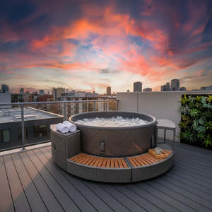 Wicker 3-piece round set