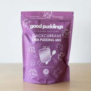posh pals: Good Puddings Blackcurrant Chia Mix