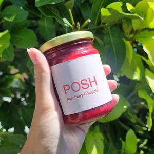 sauces and compotes: POSH Raspberry Compote