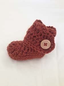 Autumn Winter: Shell Booties - Rust