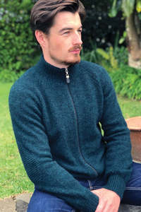 Mens Possum Merino Patch Jacket