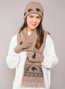 Headwear: Kiwi Motif Possum Merino Beanie