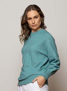 Noble Wilde: Aurora Dolman Crew Possum Merino + Cotton
