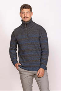 Artisan Half Zip Possum Merino Sweater