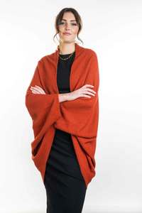 Moss Stitch Possum Merino Shrug