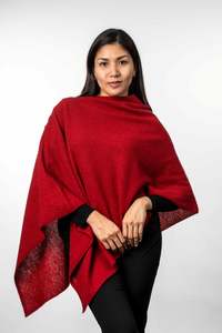 Two Way Possum Merino Poncho