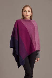 Ponchos: Ombre Possum Merino Poncho