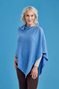 Ponchos: Asymmetric Merino Wool Poncho