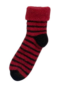 Kids: Striped Possum Merino Baby Socks