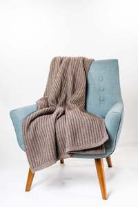 Ribbed Knit Possum Merino Throw